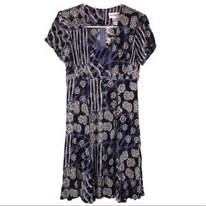 Vintage 1990s Rayon Layered Dress